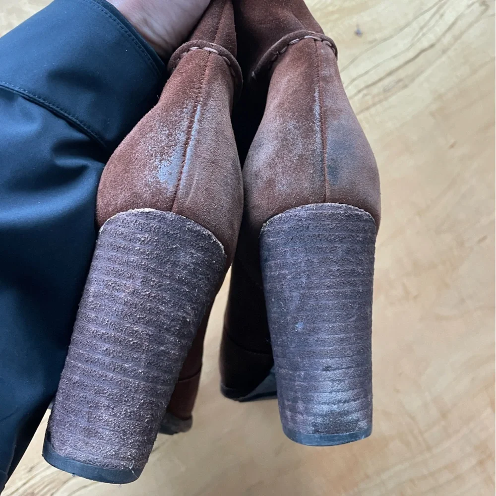 FRYE Parker Moc Short Boot in Brown- Oiled Leather